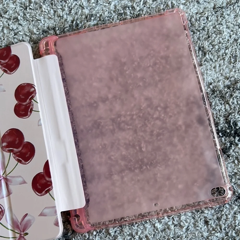 Cherry and Bow iPad Case red and pink NWOT
